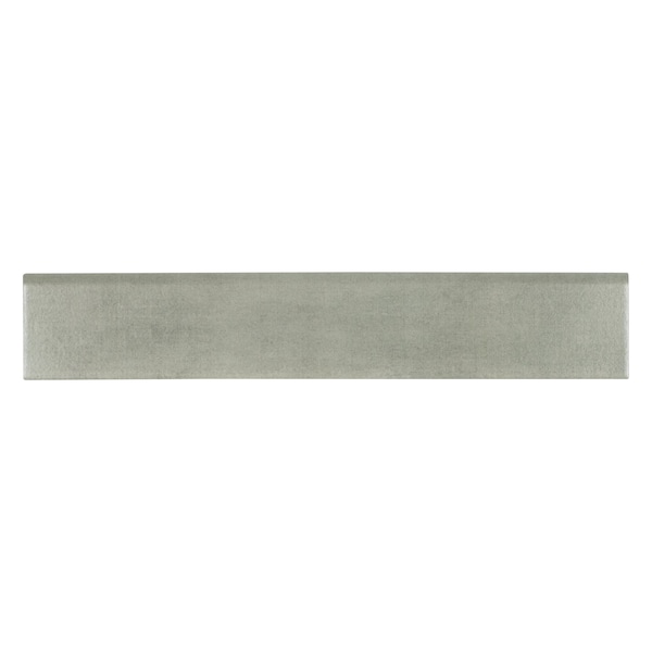 Gridscale Gris Bullnose 3 In. X 18 In. Matte Glazed Porcelain Wall Tile, 22PK